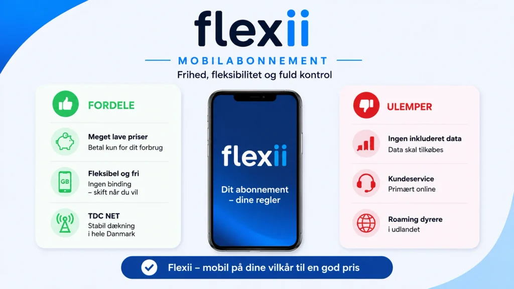 fordele og ulemper ved flexii mobilabonnement