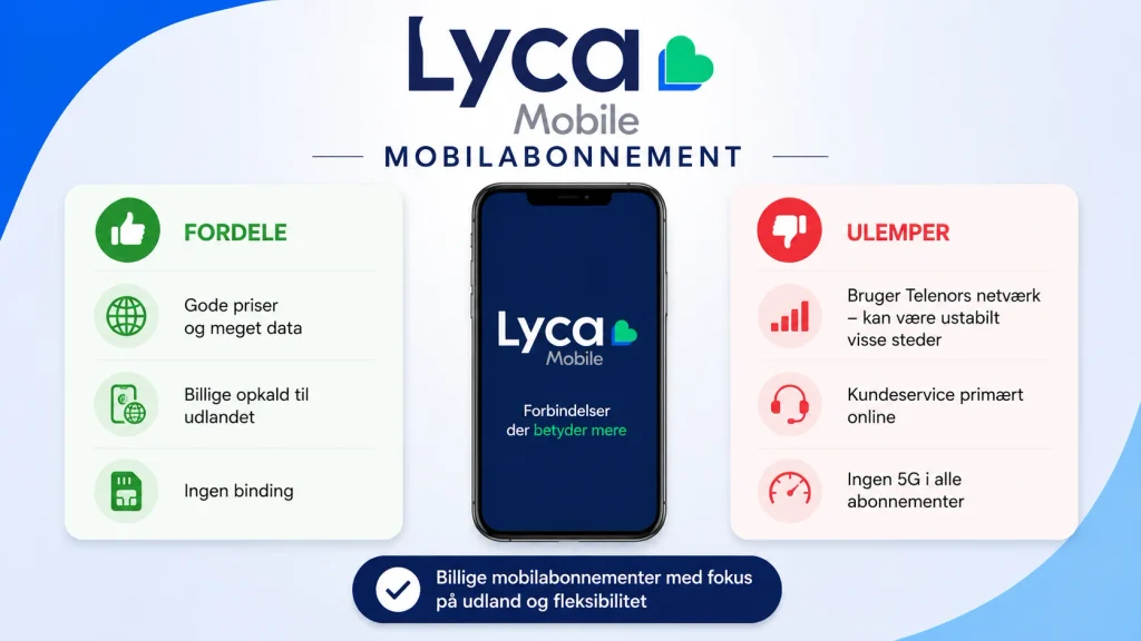 fordele og ulemper ved lyca mobilabonnement